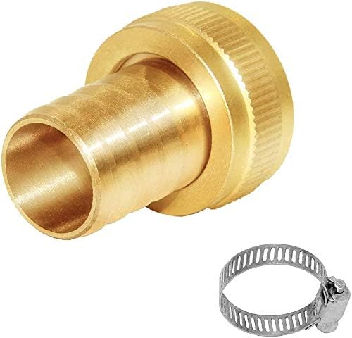 YOUHO Garden Hose Adapter 3/4" Drip Irrigation Tubing to Faucet - Reusable Connector Fittings for Most Rain Bird, Orbit, Dig, Toro 3/4 Tubing x 3/4" GHT Garden Hose Repair kit(3Sets)