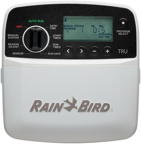 Rain Bird TRU6I Program-Based Indoor Irrigation Sprinkler Controller/Timer, WiFi Ready, 6-Zone/Station