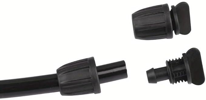 10PCS 5/16Inch Drip Irrigation Fittings 5/16"ID Tubing-10 Pack 5/16" Drip Irrigation End Plugs (BLACK)