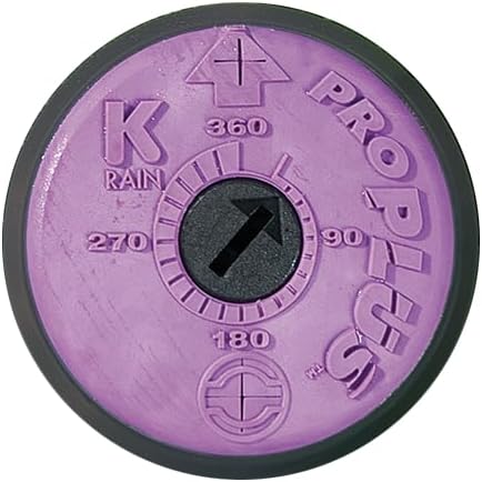 K Rain ProPlus 3/4" Reclaimed Water (RCW) Gear Drive Rotor Sprinkler 4 1/2" Pop-Up | 22' - 50' Spray Distance, 40° - 360° Arc Spray Pattern with Full-Circle | Includes Install Kit (2 Pack)