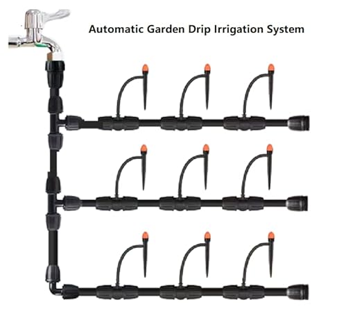 Drip Irrigation Emitters for Irrigation System: 30 Pcs 1/4 inch 360 Degree Drip Irrigation Parts for Gardeners - Landscape Designers Greenhouse Nurseries