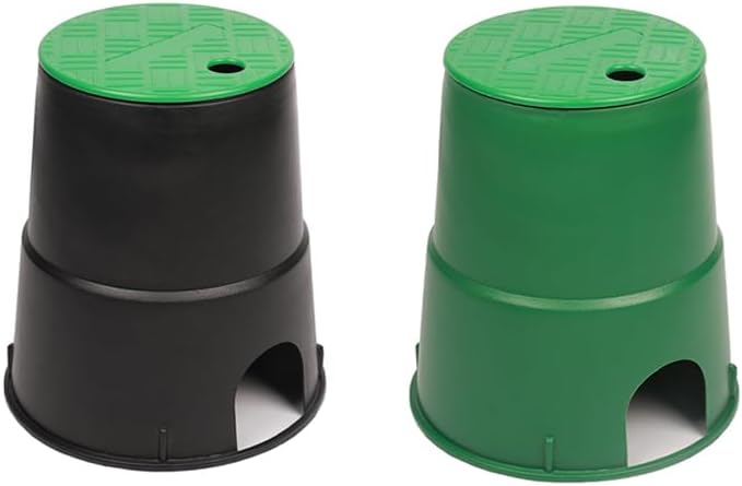 Plutreas ID 5.5" OD 6" Valve Box Cover Lid Replacement for Circular Sprinkler Irrigation System (2)