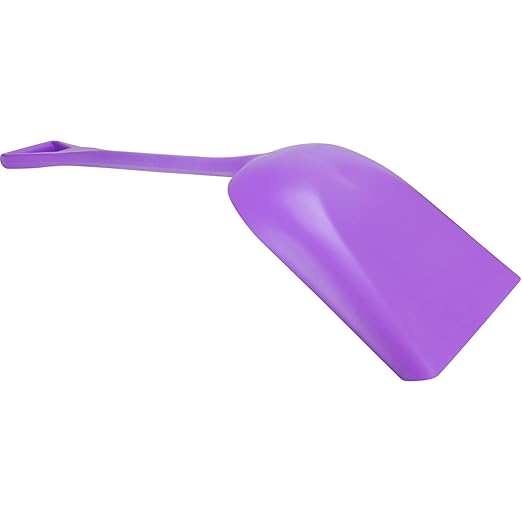 SPARTA 41077EC68 Plastic Sanitary Shovel, Food Safe Plastic Shovel For Commerical Kitchens, 14 Inches, Purple, (Pack of 3)