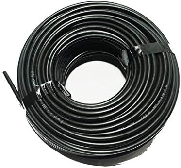 USA MADE - 1/4" Polyethylene Drip Irrigation/Hydroponics Tubing 100' (.170" ID x .250" OD) Black 100 ft' Roll