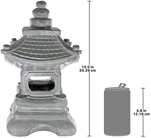 Design Toscano s/2 Chengdu Pagoda Asian Lantern Statues