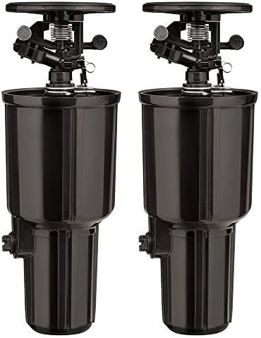 Orbit 55200 Pulse Pop-Up Impact Sprinkler Head,Black (Pack of 2)