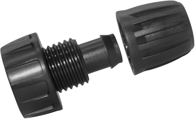 Hooshing 4PCS 1/2 Inch Drip Irrigation Tubing to Faucet Garden Hose Adapter 3/4" to 1/2" Irrigation Hose Adapter Reusable Connector Fittings for Garden Supplies