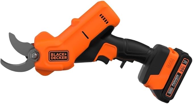 BLACK+DECKER 20V MAX* Cordless Pruner Kit, Power Pruning Shears, Battery and Charger Included (BCPR320C1)