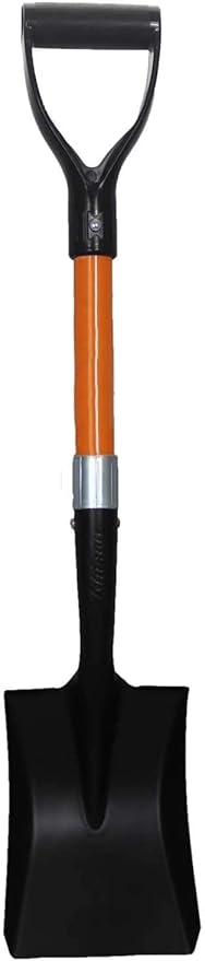 Ashman Short Handle Transfer Shovel (6 Pack) Kids Beach Shovel, Shovel for Digging 27-inch with Sturdy Blade, Small Garden Shovel, Kids Snow Shovel, Shovels for Gardening with D- Handle Gardening Tool