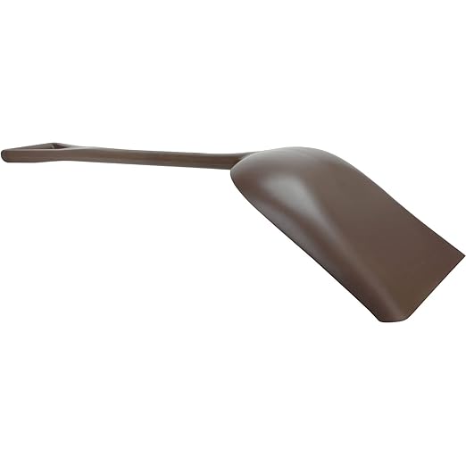 SPARTA 41076EC01 Plastic Sanitary Shovel, Food Safe Plastic Shovel For Commerical Kitchens, 11 Inches, Brown, (Pack of 3)