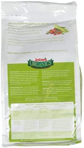 Jobe’s Organics 09526 Organic All Purpose Granular Fertilizer 4-4-4, 4 lb (Тwo Рack)