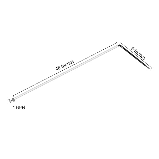Netafim Automatic Irrigation Dripper Stake Assembly, 1 GPH, Bundle of 25 (48 Inches)