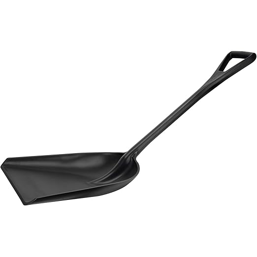 SPARTA 41077EC03 Plastic Sanitary Shovel, Food Safe Plastic Shovel For Commerical Kitchens, 14 Inches, Black, (Pack of 3)