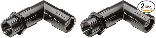 Rain Bird EAFPT-1S Drip Irrigation Elbow Adapter, 1/2" Female Pipe Thread x Easy Fit Universal Fitting, Fits All 1/2" and 5/8" Drip Tubing (Pack of 2)