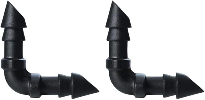 Orbit 67400 1/4" Barb Drip Irrigation Drip Elbow, 40-Pack