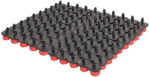 Kalolary 100PCS Adjustable Drip Irrigation Emitters, 1/4 Inch Irrigation Drippers Micro Drip Irrigation Sprinklers for 4/7mm Water Tube 360 Degree Anti-Clogging Emitter Drippers for Watering System