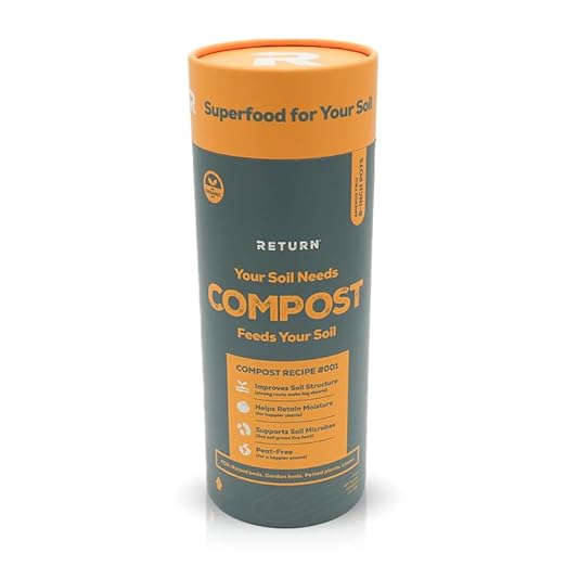Return Organic Compost #001, 1.5 QT Tube, Fertilizer for Indoor & Outdoor Garden Soil Beds, Plants & Vegetables, Potting Soil, Raised Beds, Lawns, Peat Free, OMRI Listed