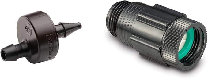 Rain Bird 30-Pack 1 GPH Drip Emitters and 25 PSI 3/4" Drip Irrigation Pressure Regulator