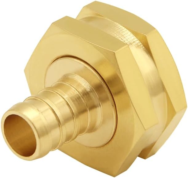 Joywayus 1/2" PEX Barb x 3/4" Female GHT Thread Swivel Hex Brass Garden Water Hose Pipe Connector Fittings for House/Boat/Lawn/Power Wash/Irrigation