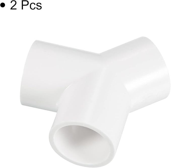 PATIKIL 20mm PVC Pipe Fittings, 1 Pack 3 Way Y Shape Water Tubing Joint Connectors Adapters Union for Garden Irrigation Home Aquarium