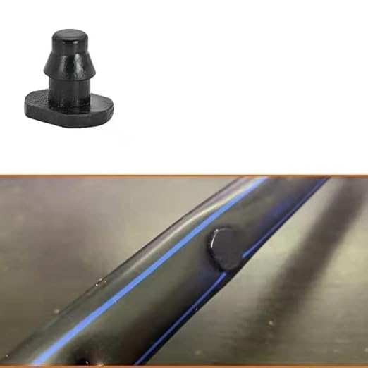 1/4" Drip Irrigation End Plug: Gardeners Drip Irrigation Fitting - Lawn Drip Irrigation System Connectors for 1/4 inch Drip Irrigation Tubing