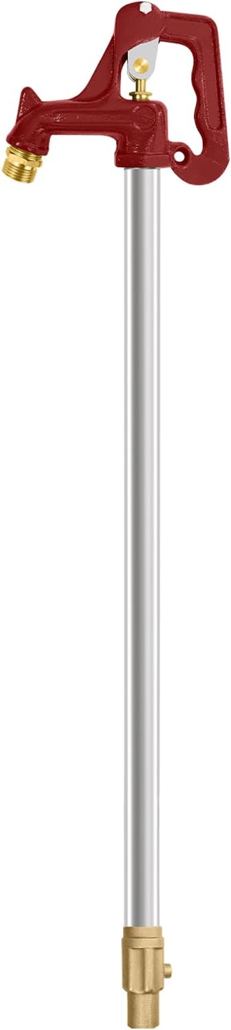 Frost Proof Yard Hydrant Frost Free Outdoor Faucet Freeze Proof Hydrant for Yard Garden Farm Pasture Irrigation,3/4" Water Faucet Pipe Connection,3.25ft Total Length 1’ Bury Depth No Lead