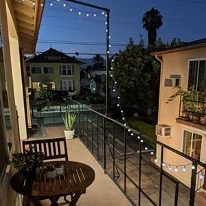 Brightown Outdoor Solar String Lights - 60 Led, 35.6 Feet with 8 Modes, Waterproof, Perfect for Garden, Yard, Porch, Wedding Party Decor (Pure White)