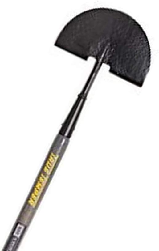 True Temper 2812100 Half-Moon Step Edger Steel with Hardwood Handle/Comfort Grip, 9-Inch, GrayYellow