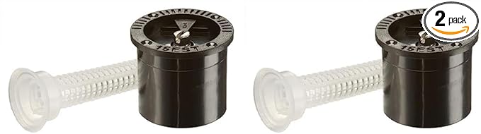 Rain Bird 15ESTC1 End Strip Pattern Spray Nozzle, Adjustable 3' x 10' - 4' x 15' Spray Distance (Pack of 2)