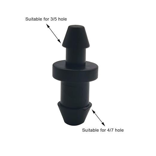 50 Pack Drip Irrigation Plugs 1/4" Drip Tubing Fittings End Plug Drip Irrigation Tube End Closure Hole Plugs for Home Garden Pipe Supplies (50)