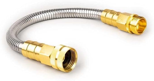 Stainless Steel Garden Hose: Durable Quality Metal with High-pressure Water Output for Gardeners（1FT）