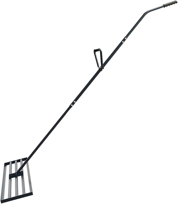 NITTO Lawn Leveling Rake – Heavy Duty Steel Rakes for Gardening with Ergonomic Easy Grip Handle – Multipurpose Landscape Rake for Lawn Care with Gardening Scissors, Gardening Gloves, Small Wrench