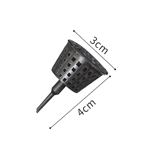 Happyyami 100PCS Plastic Bonsai Fertilizer Box with Lid - Practical Container for Orchid and Succulent Plant Nutrition, Portable Gardening Tool for Home and Garden Size S (Black)