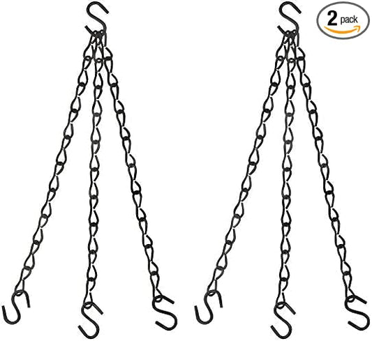 National Hardware N275-024 V2663 Flower Plant Chains, 18", Black (Pack of 2)