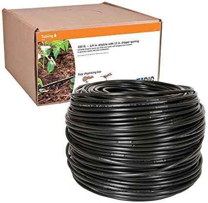 DIG ML-509, 500', ¼" MICROLINE Dripline - 9” Spacing, Color Black – UV Protected Drip Line