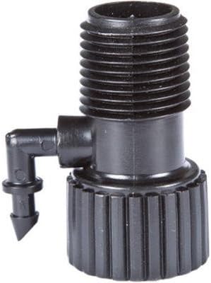 One Stop Outdoor Drip Irrigation Riser Adapter Drip and Sprinkler Watering, 1/2" Female Pipe Thread x 1/2" Male Pipe Thread x 1/4" Barbed End (10)