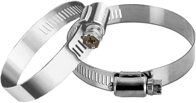 Foresee 2.00 in x 65 ft Backwash Discharge Hose Heavy Duty Reinforced, PVC Lay-Flat Fire Hose (White) with Dual Clamps, for Swimming Pool Pipe, Pump, Water Transfer, Garden Irrigation