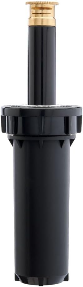 Orbit 80359 Professional Pressure-Regulating Pop-Up Spray Head Sprinkler with Brass Nozzle, 3" Quarter Spray