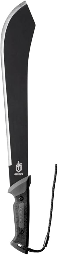 Gerber Gear Gator Bolo 22" Gardening Machete, Full Tang Knife with Plain Edge, Gator Grip and Protective Sheath
