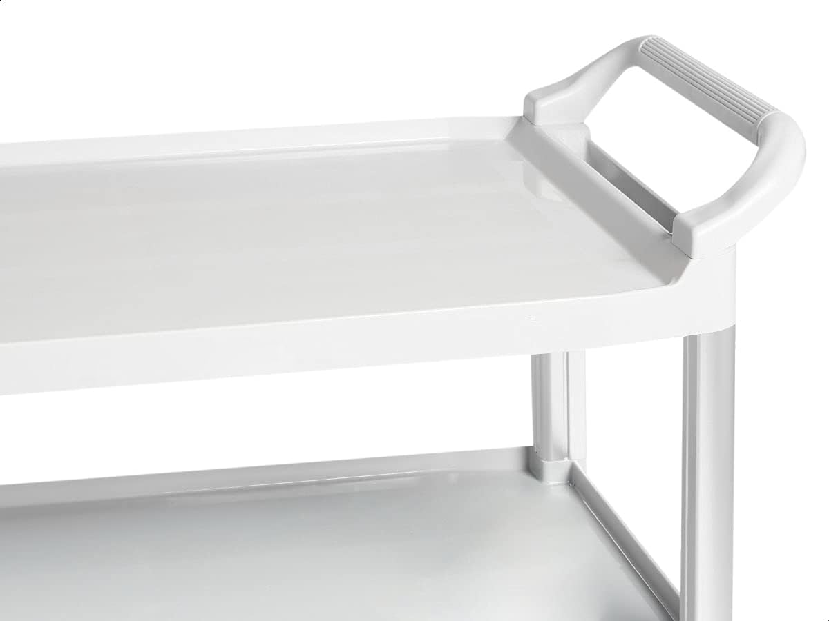 Amazon Basics 3 Shelves Utility Cart with 400 lbs Loading Capacity, Smooth move, Gray (Previously AmazonCommercial brand)