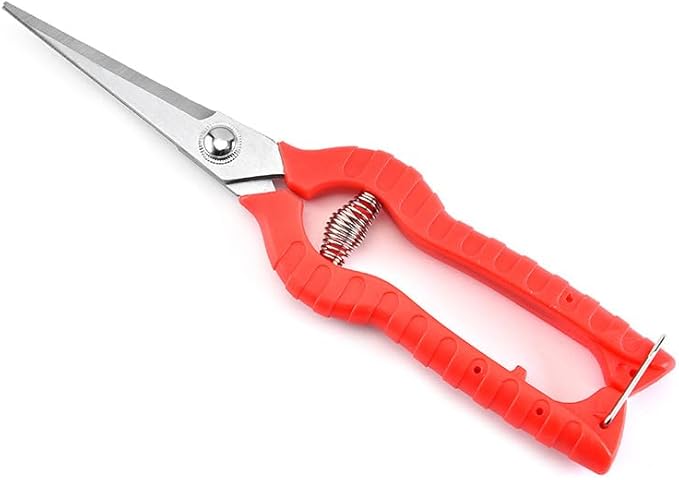 Garden Pruning Shears Set - 2 Pack, 1 Bypass Pruner+1 Straight Blade Scissors,Garden Shears Clippers, Hand Tools Scissors Loppers,Cutting Shears Garden,Hedge Clippers, Rose Pruning Shears