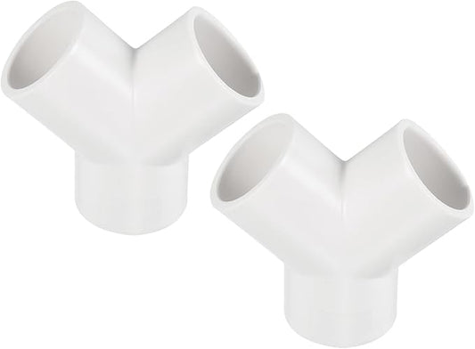 PATIKIL 25mm PVC Pipe Fittings, 1 Pack 3 Way Y Shape Water Tubing Joint Connectors Adapters Union for Garden Irrigation Home Aquarium