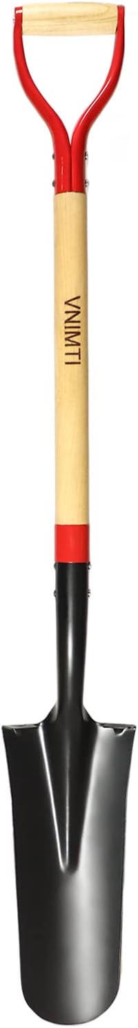 Spade Shovel,Transplanting Spade，Drain Spade,Spade Shovels for Digging,Sharp Shooter Shovel or Spade,45Inch,Stell D-Grip,Wooden Handle