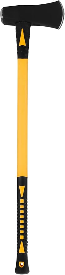 Performance Tool M7111 8-Pound Splitting Maul with Fiberglass Handle, Black/Yellow
