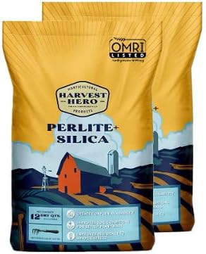 Perlite+ Silica, Superior Soil Amendment That Promotes Enhanced Plant Growth. Ideal for Potting Soil, Transplanting, and Hydroponic Systems, OMRI Listed, 100% Organic (24 QT)