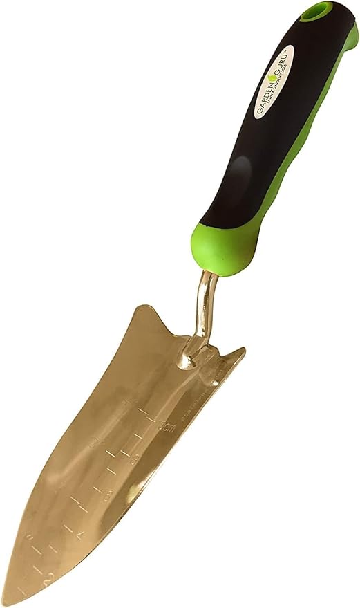 Garden Guru Titanium Transplanter Trowel Shovel - Rust Resistant - Ergonomic Handle - Perfect Hand Shovel Tool for Gardening Weeding Transplanting and Digging in Garden Beds