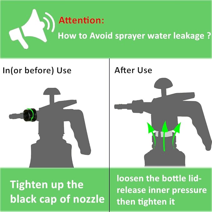 Garden Sprayer 2 Pack, Handheld Garden Pump Sprayer, 50 oz Gallon Lawn & Garden Pressure Water Spray Bottle with Adjustable Brass Nozzle, for Plants and Other Cleaning Solutions(1.5L Grey)