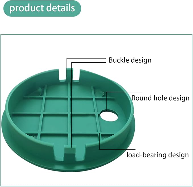Sprinkler Valve Box Cover Irrigation Circular Valve Box Cover Lid 6 Inch 2 Pieces for Sprinkler Irrigation System
