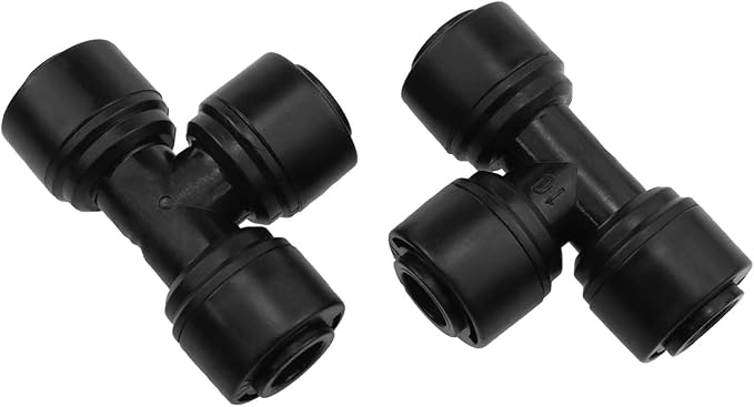 1/4 "Drip Tee Connector 1/4 "(6.35mm) Drip Irrigation Pipe Quick Connection for Irrigation Pipe Drip Irrigation or Sprinklers 10PCS
