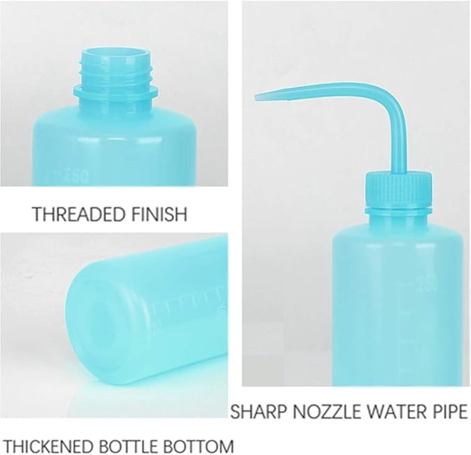Oubest Squeeze Bottles Succulent Watering Bottle 500ml Blue Water Squirt Irrigation Bottle Squeeze Sprinkling Can Plastic Wash Plant Bottle 2pc